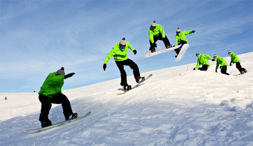 Snowboarding Sequence