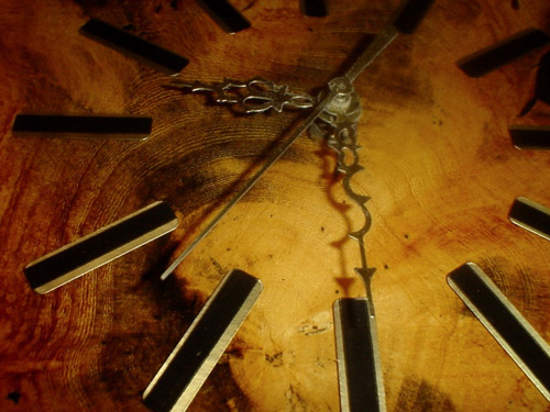 Impressively wooden clock photo
