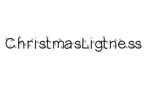 Christmas lightness font free