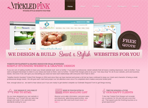 Informative Pink Themed site