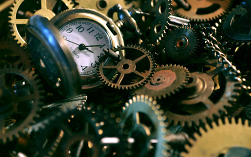 Mechanical clock photo