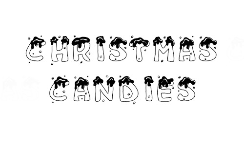 Christmas candies fonts free