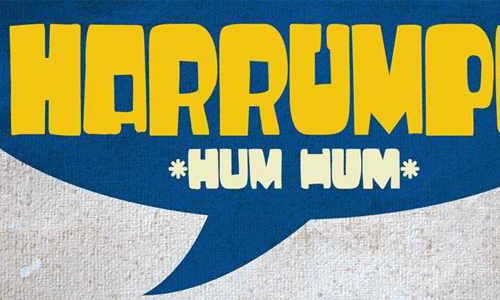 DK Harrumph font