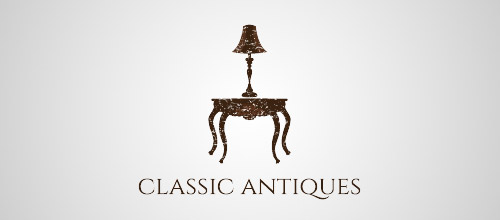 classic antiques logo design