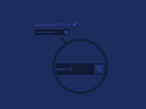 Free .psd Search UI