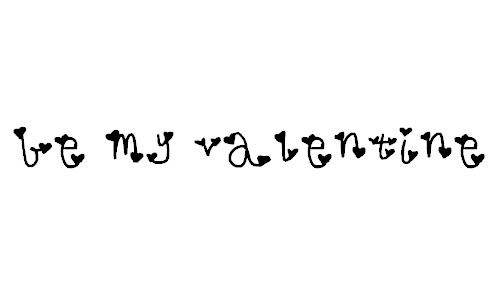 be my valentine font