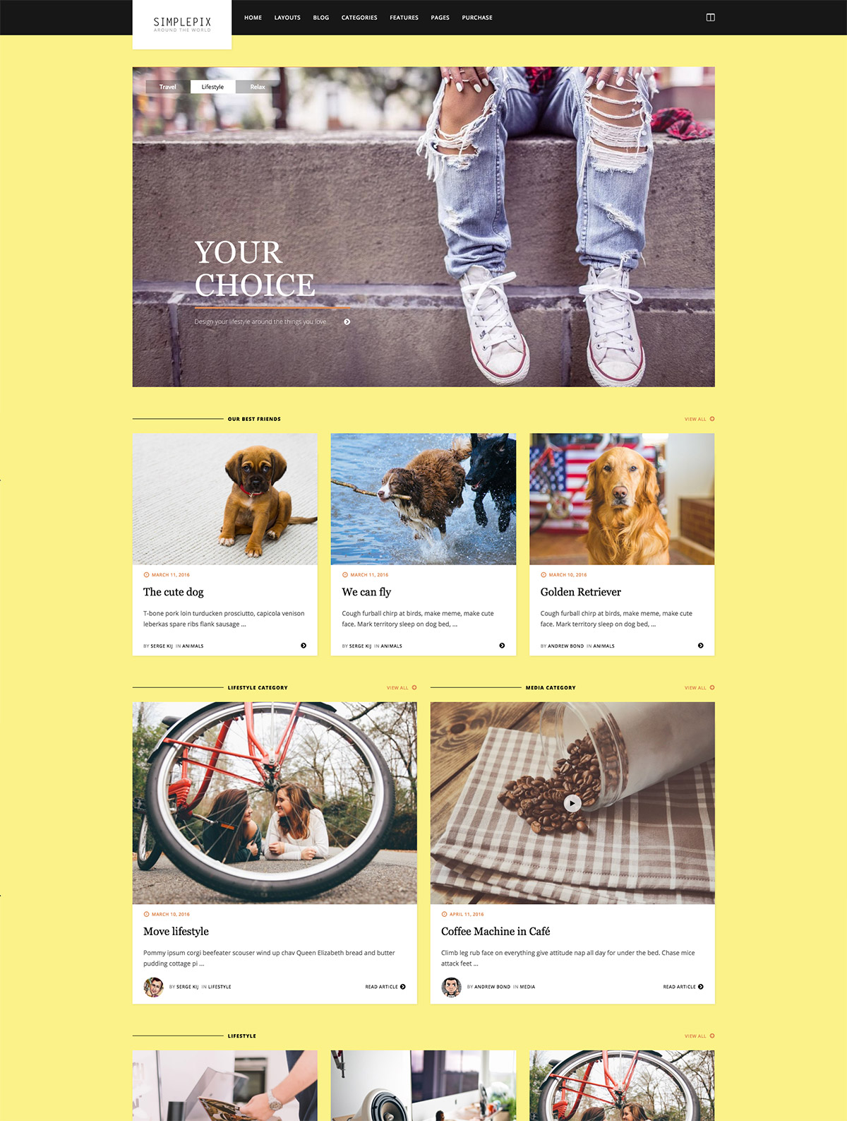 blog magazine theme