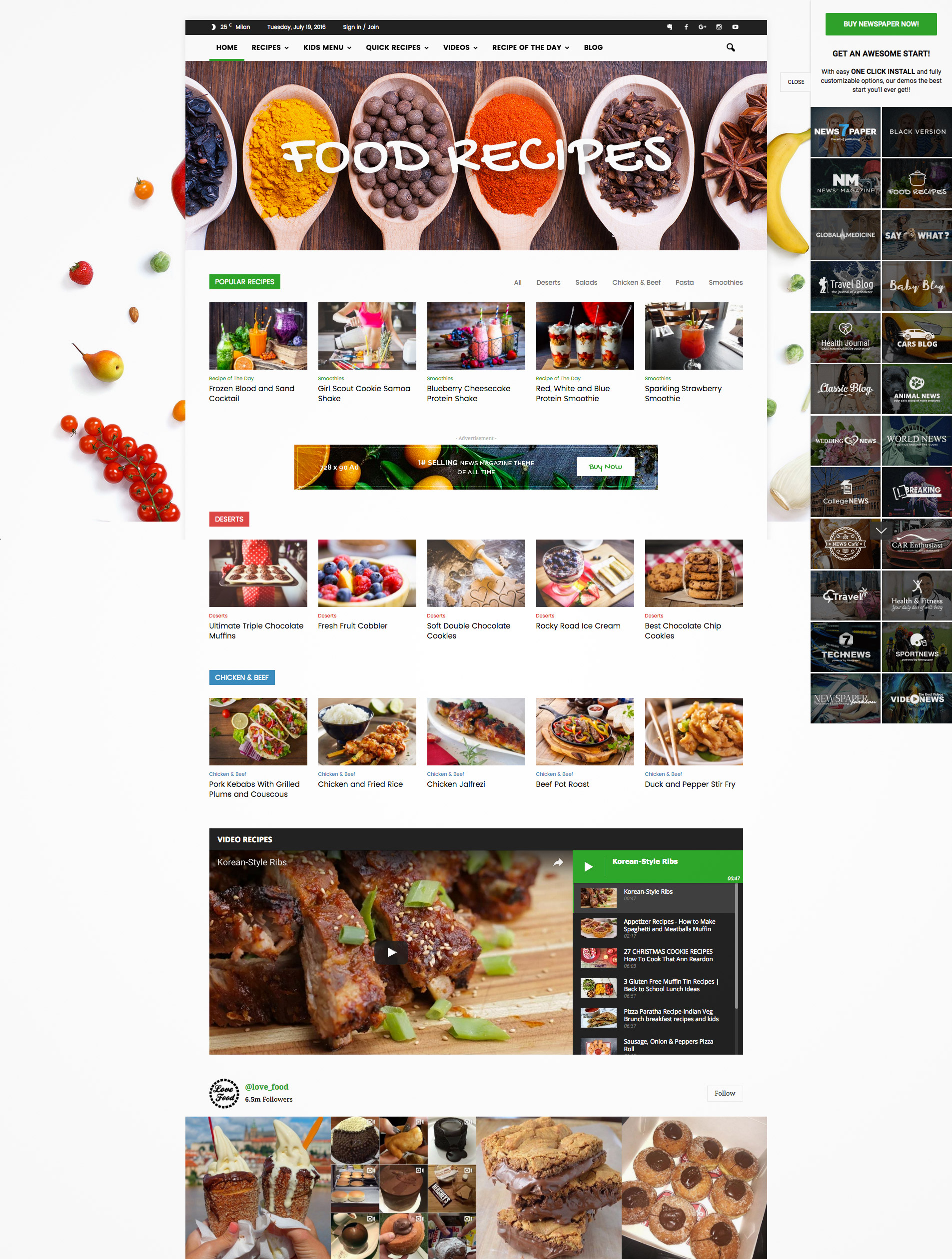 wordpress responsive theme post grid layout