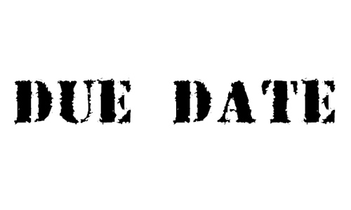 Due Date font
