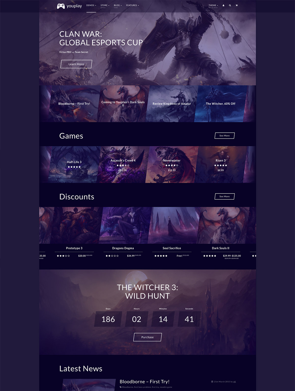 gaming wordpress themes