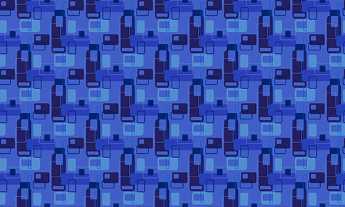 blue geometric pattern