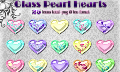 Glass Hearts -Pastel Pearl-