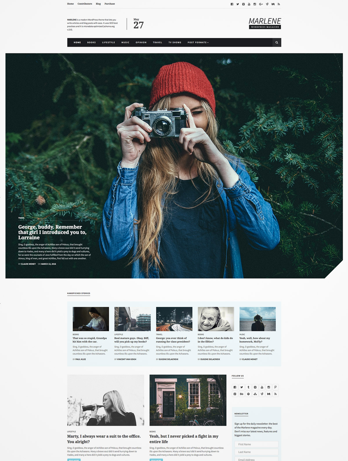 magazine personal theme