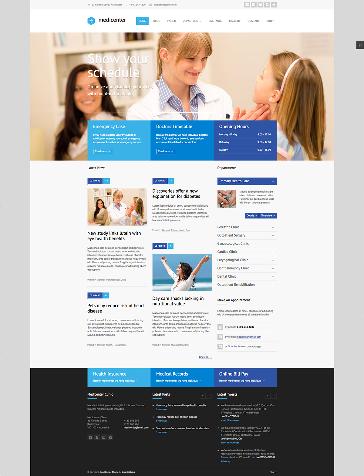 responsive medical theme