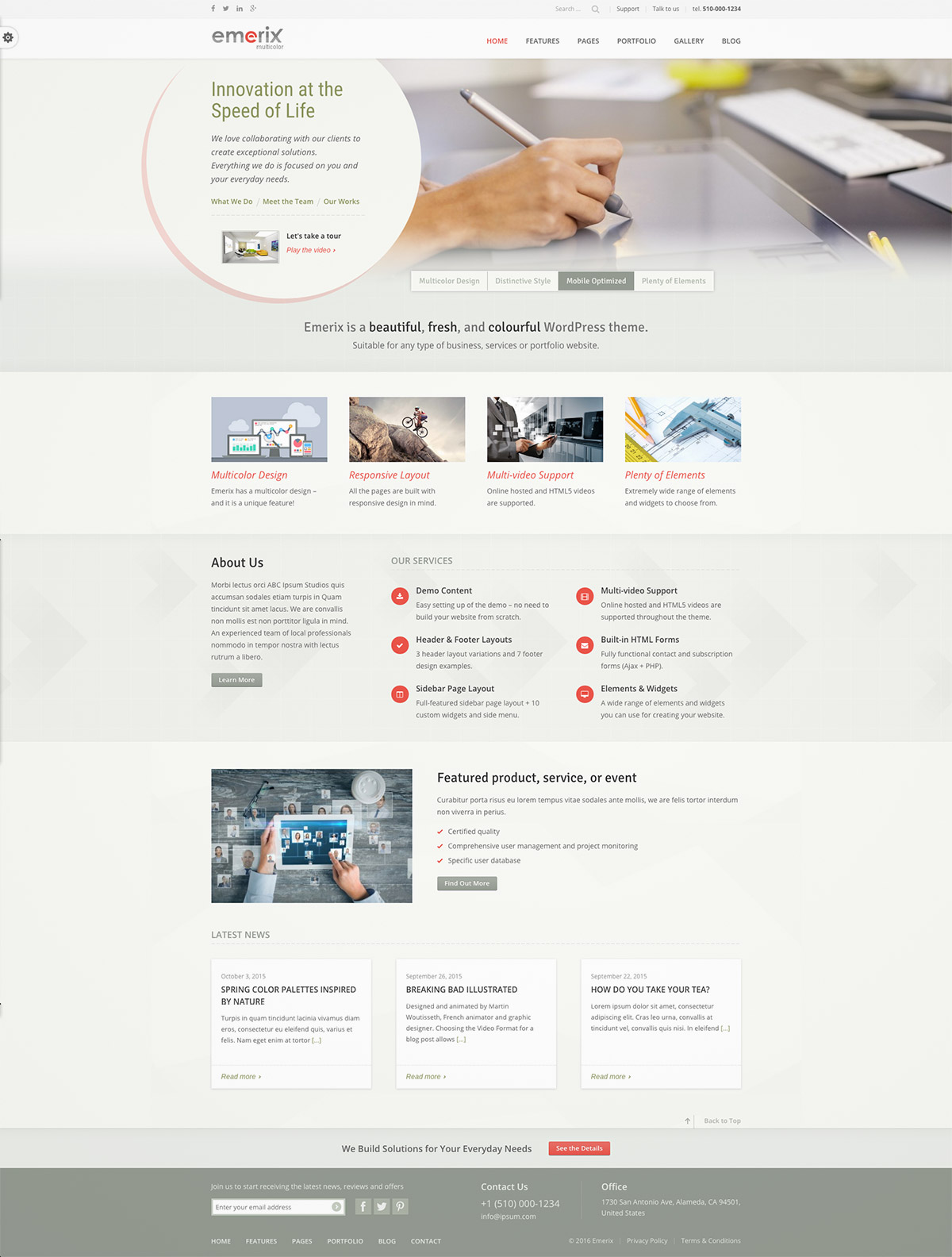 responsive business theme