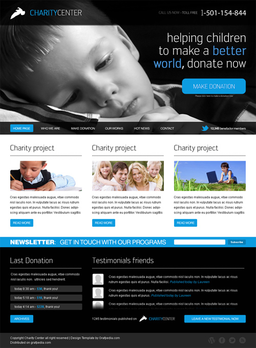 How To Design A Charity Web Layout