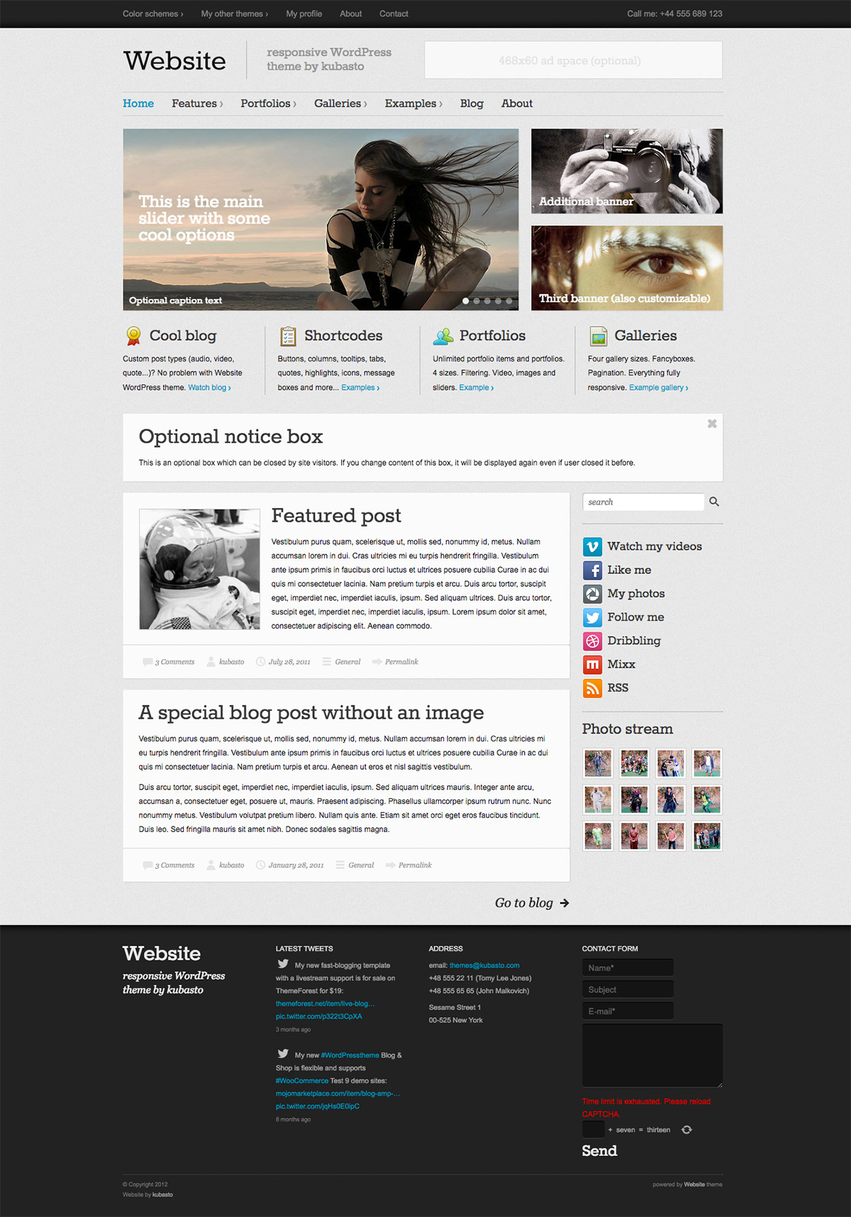 new wordpress theme