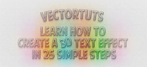 Create a 3D Grungy Text Effect in Illustrator
