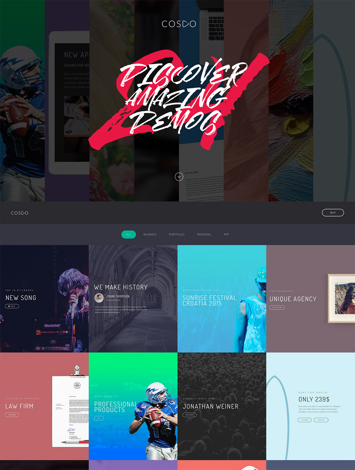 creative responsive theme