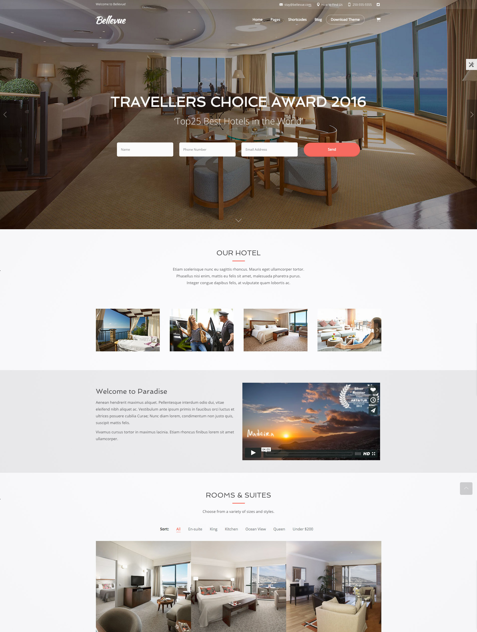 hotel booking theme