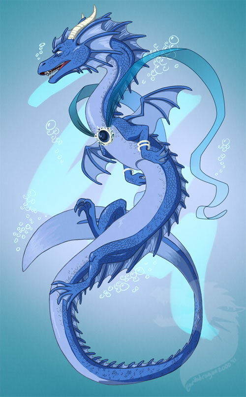 22 Cool Water Dragon Illustrations | Naldz Graphics