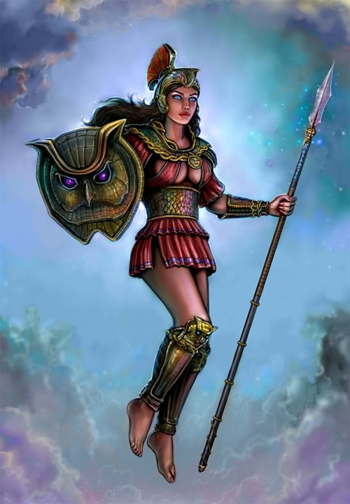 22 Cool Illustrations of Athena-The Goddess of Wisdom | Naldz Graphics