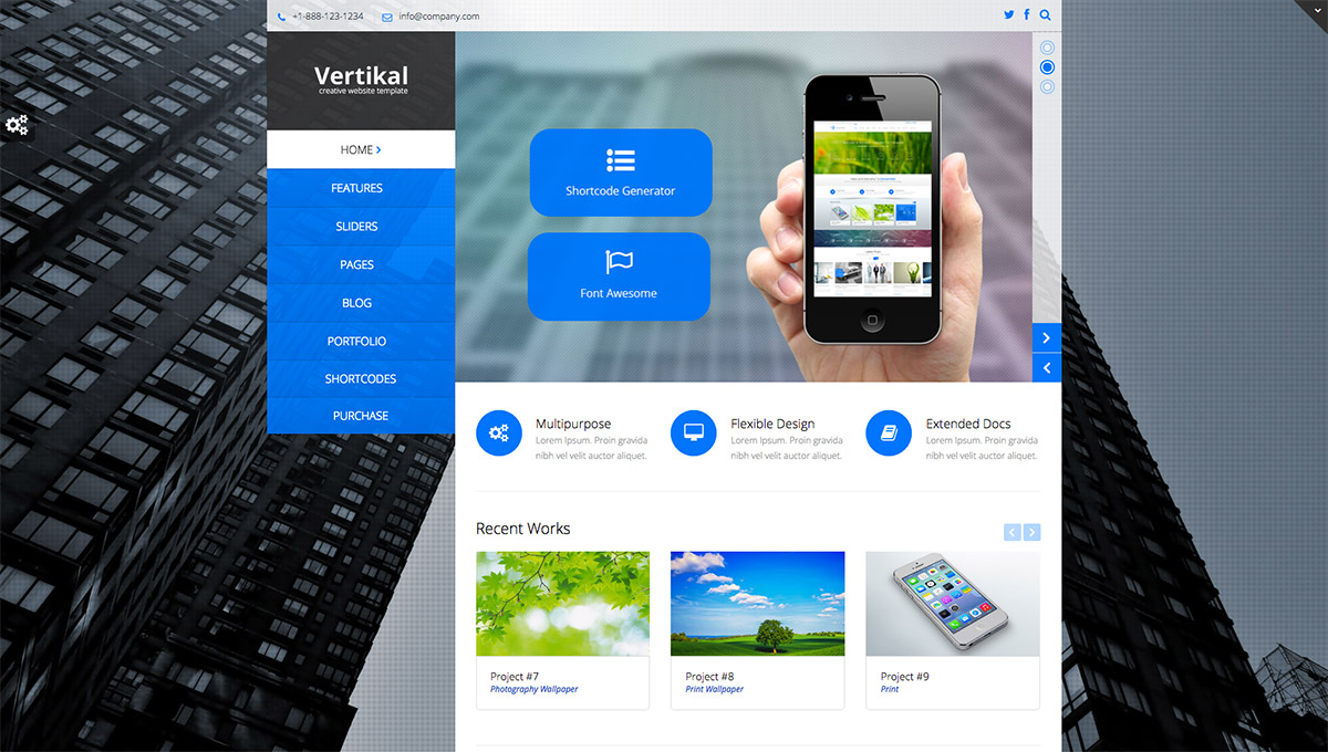 clean business theme