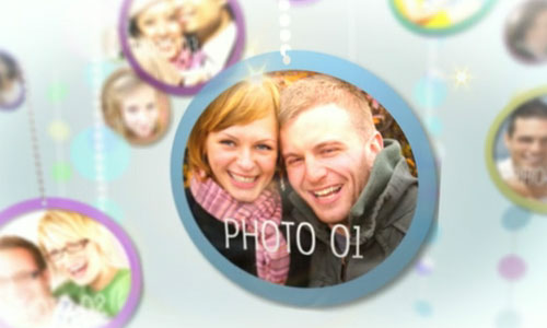 circle photo AE template