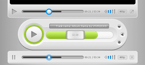 Media Player UI: Free PSD Template