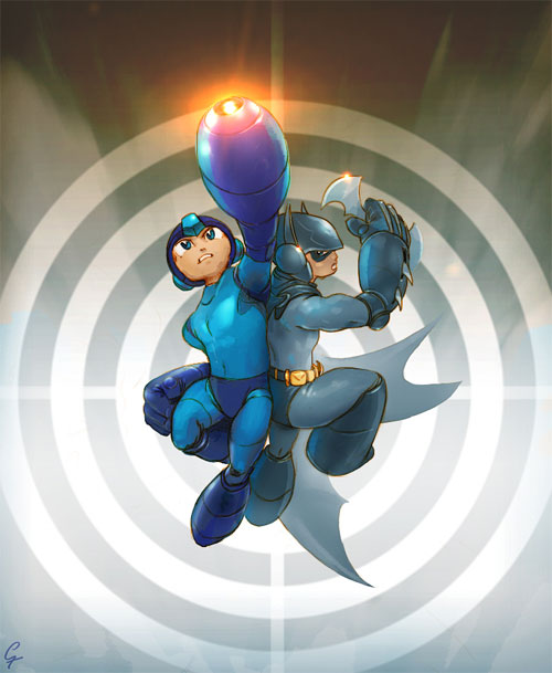 Megaman with Megabatman