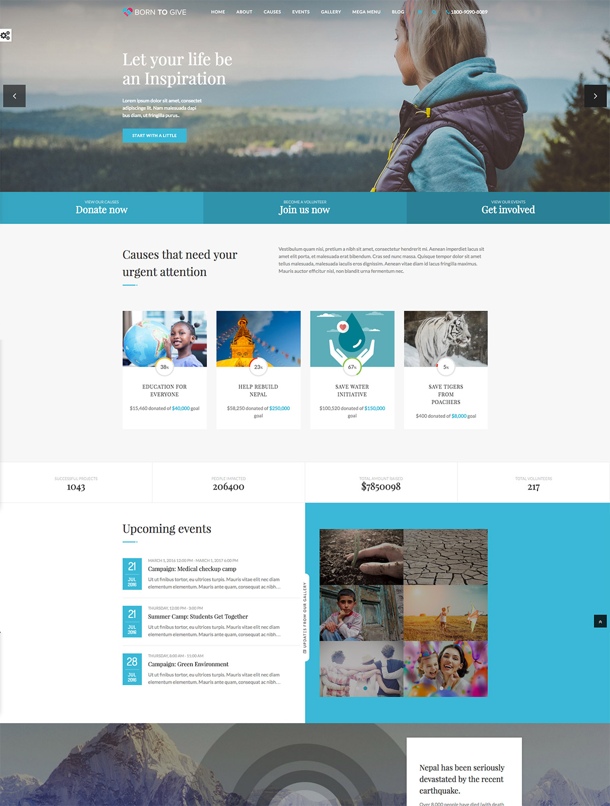 charity crowfunding theme