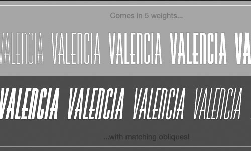 valencia font