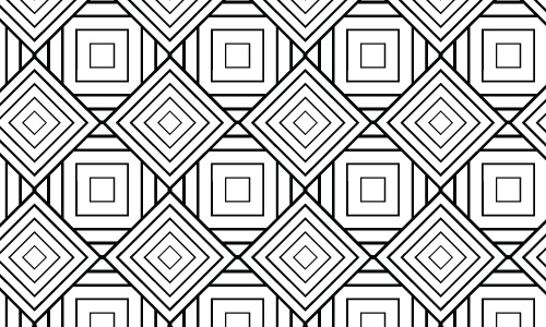 simple square geometric patterns