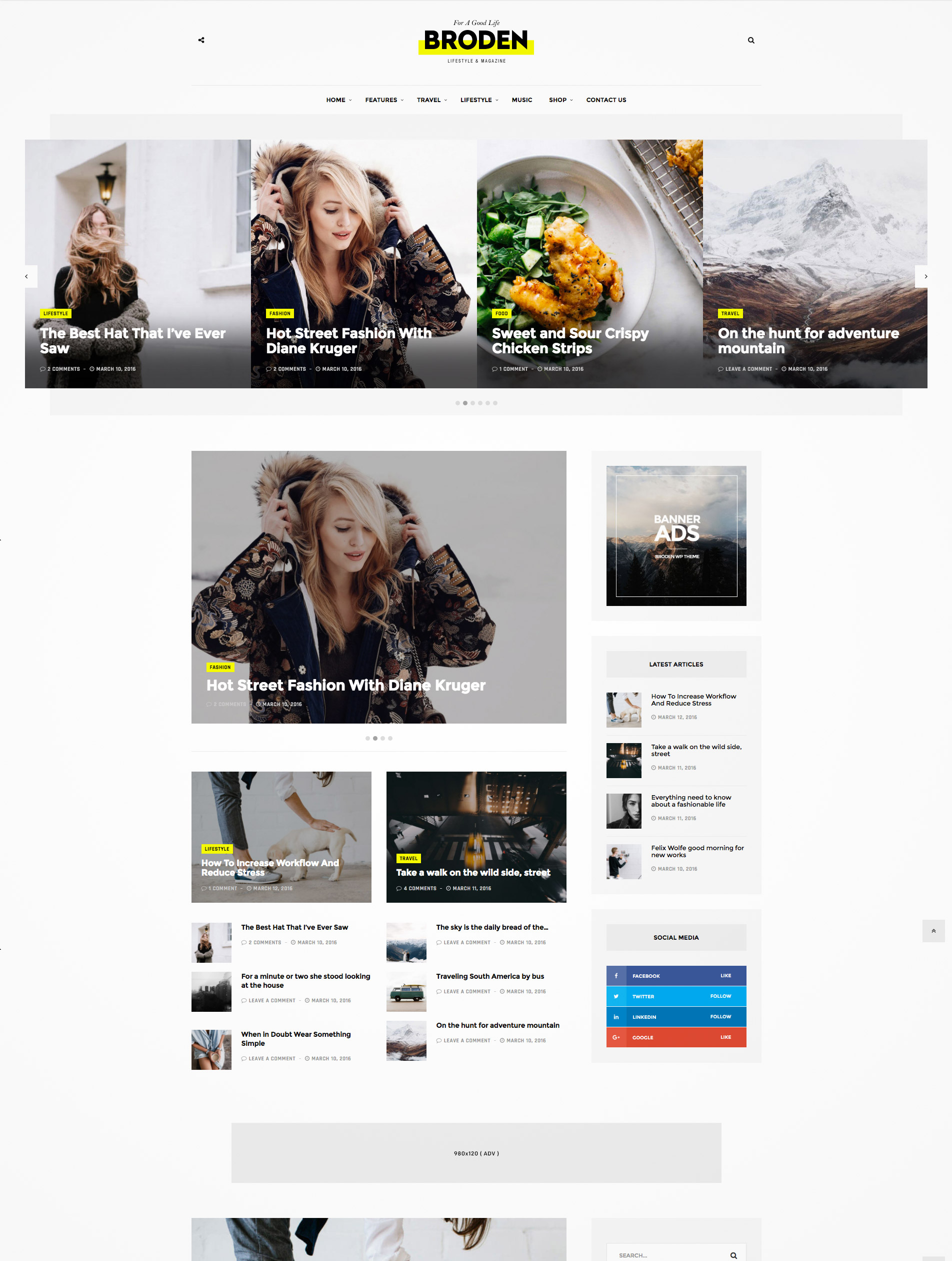 lifestyle magazine theme