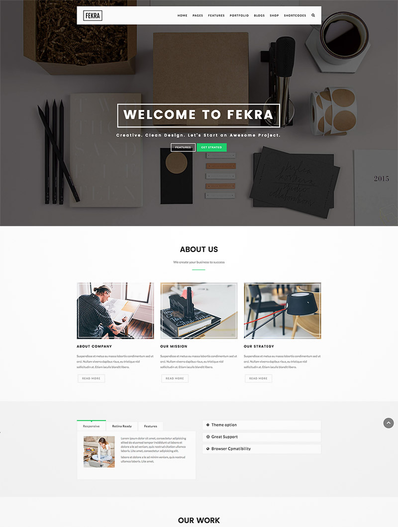 responsive minimal theme