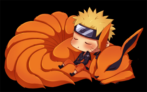 Naruto and Kyuubi