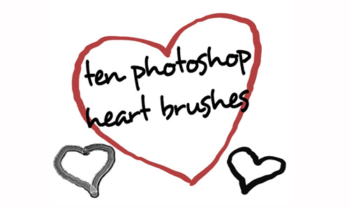 Photoshop CS Heart Brushes