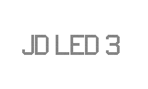 JD LED 3 font