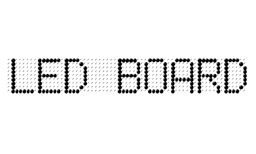 Led Board font