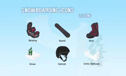 Snowboarding Icons