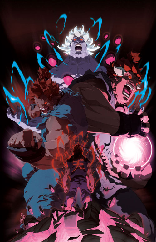 Demon Akuma Street Fighter Graphic · Creative Fabrica