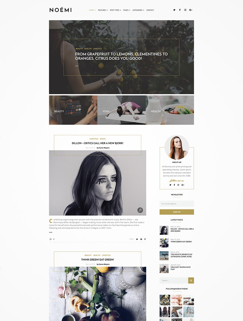 wordpress blog theme