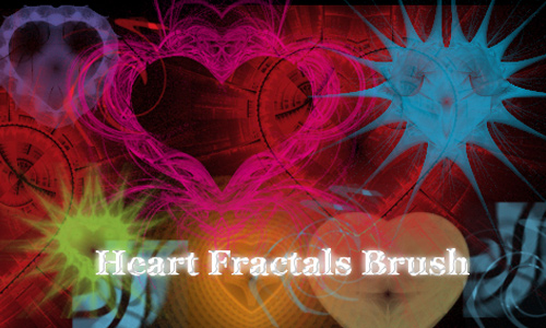 Heart Fractal Brushes