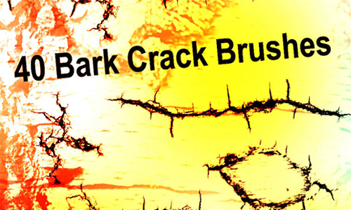 40 Bark Crack Brushes