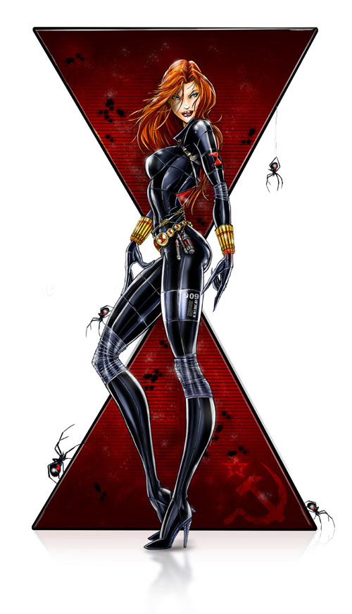 22 Black Widow Illustration Artworks Naldz Graphics 