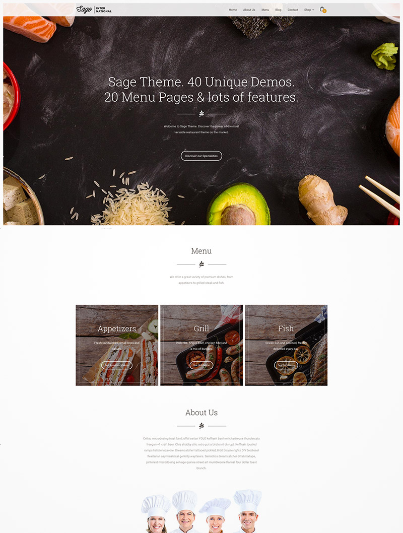 restaurant premium theme