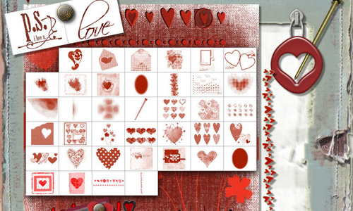 Valentine Mega Art Brush Set