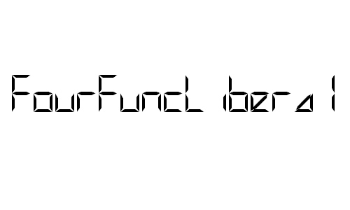 FourFuncLiberal font