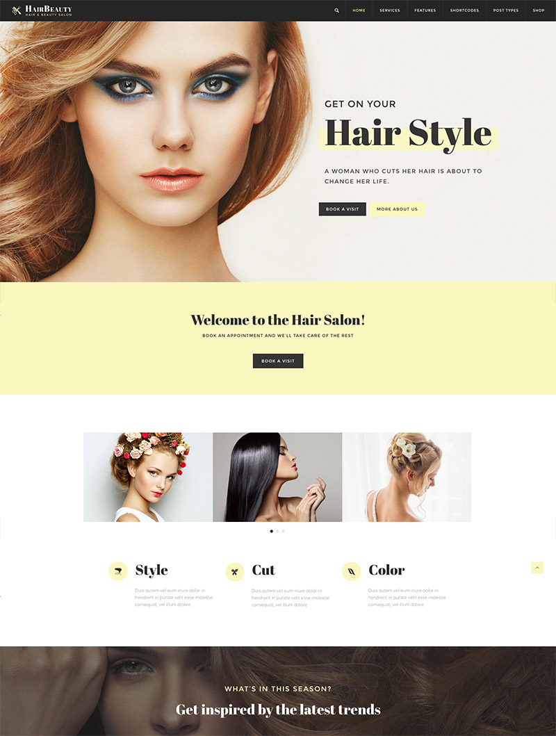 hair salon theme