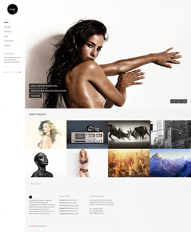 responsive modern theme